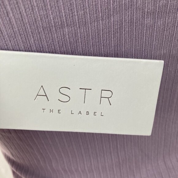 Astr The Label Bodysuit Ribbed Thong Purple Medium Stretch New Cutout - Picture 7 of 12